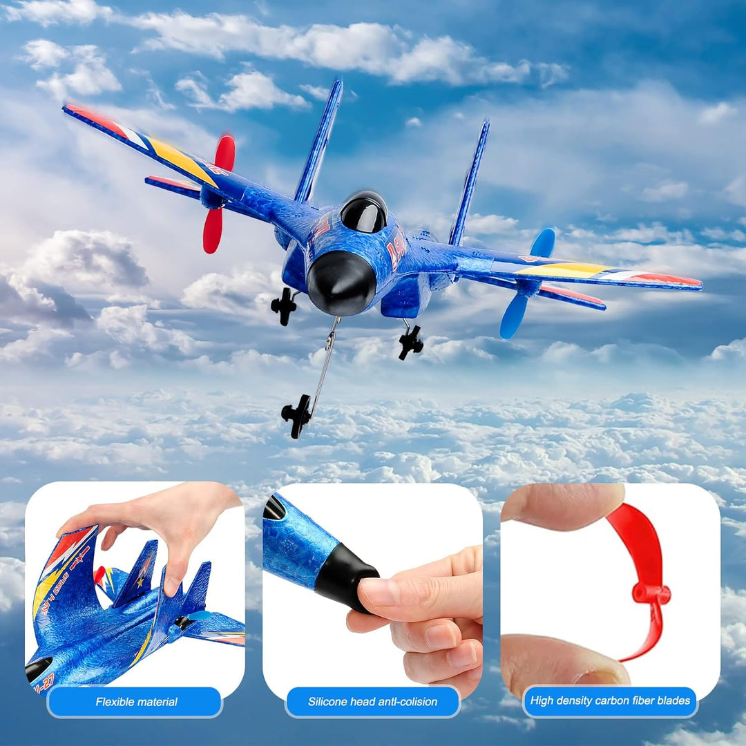 RoofWorld Planeadores de gravedad SU27 RC Avión de control remoto A...