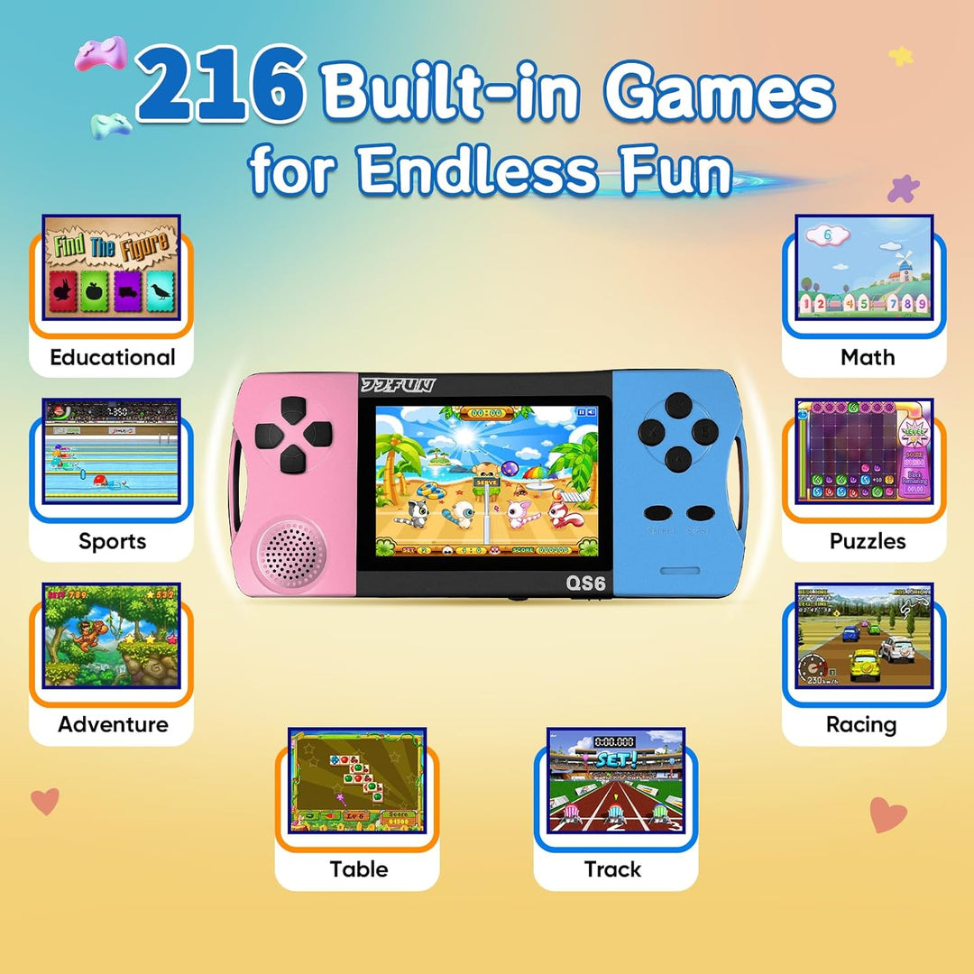 Juegos de mano de 16 bits para niños con pantalla grande IPS de 3.2...