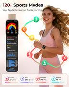 Iaret Reloj inteligente para mujer, juego de regalo de 4 bandas y encanto, rastreador de fitness HD de 1.75 pulgadas con llamadas Bluetooth, monitor de sueño SpO2 de frecuencia cardíaca, más de 120