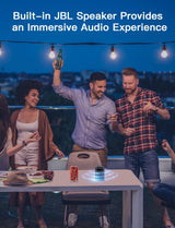 NexiGo Mini proyector portátil WiFi inteligente, compatible con 4K,...