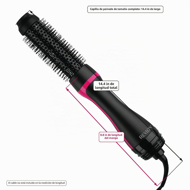 REVLONSecador de cepillo redondo de un paso 1-1 \/ 2 "de una et...