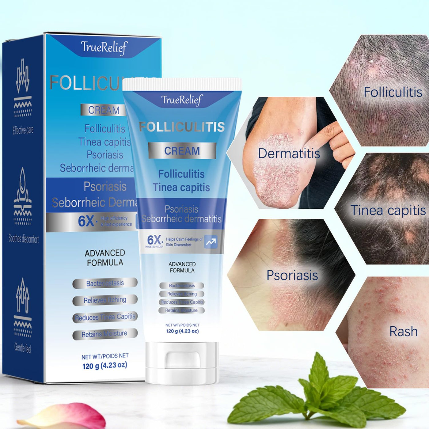 OUHENGTEK Crema de foliculitis | Alivia y ayuda a eliminar protuber...