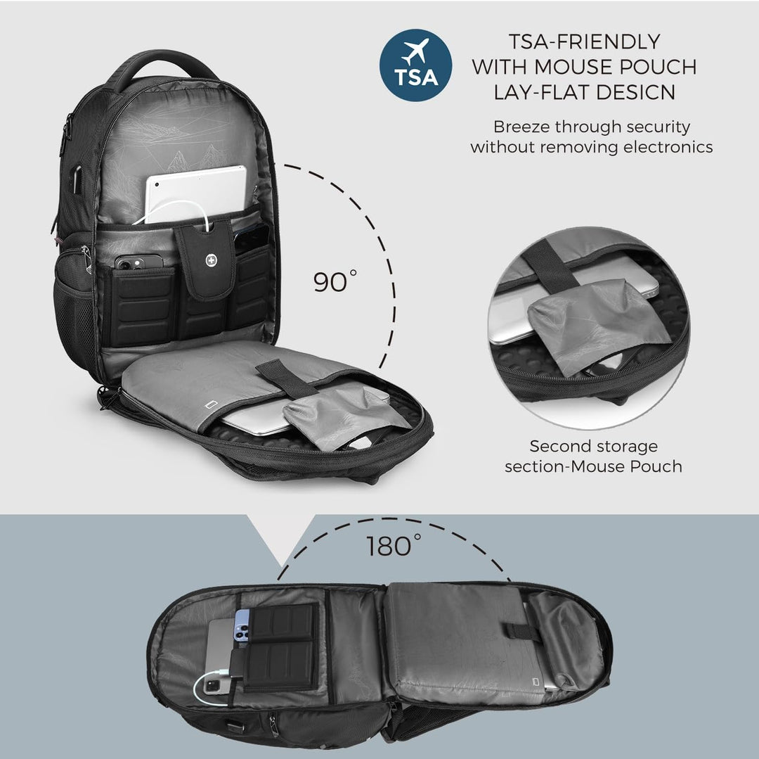 Swissdigital Design CIRCUIT PRO - Mochila para laptop para hombre p...