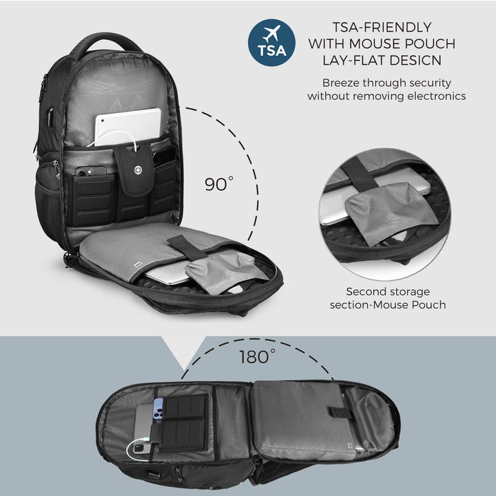 Swissdigital Design CIRCUIT PRO - Mochila para laptop para hombre p...