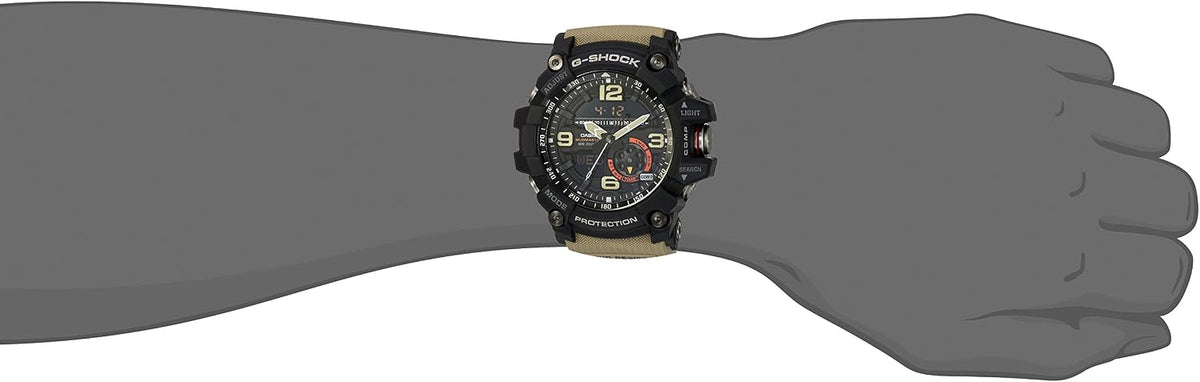 Casio GG-1000-1A5CR G Shock Reloj con pantalla analógica-digital de cuarzo beige para hombre