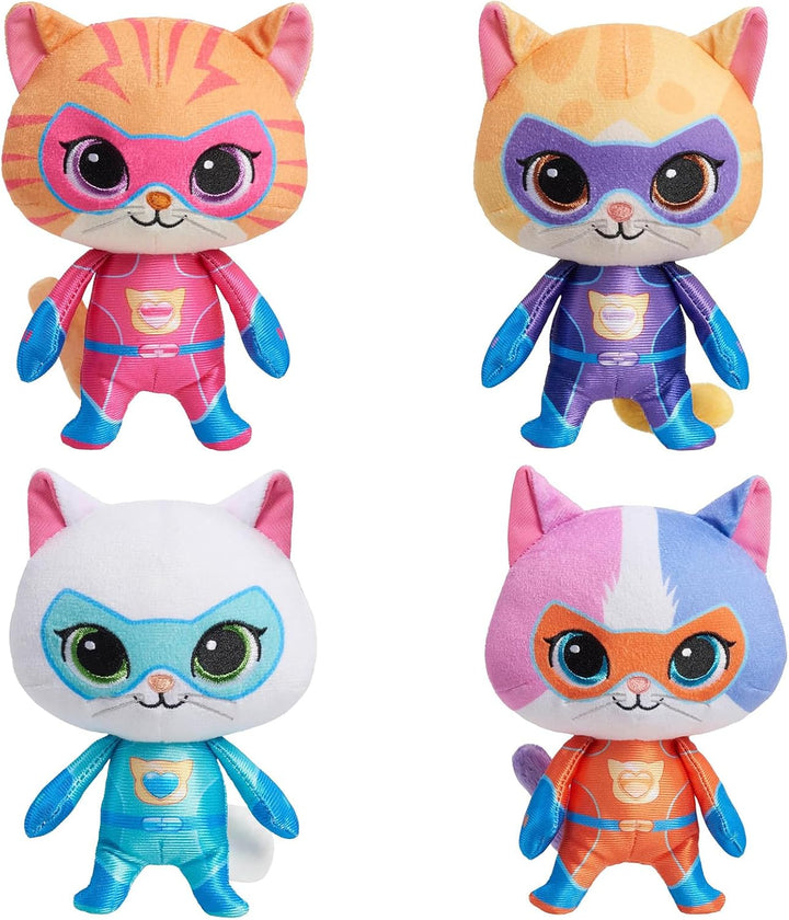 YXCTZKVX Super Cat - Juego de 4 animales de peluche suaves - Sparks...