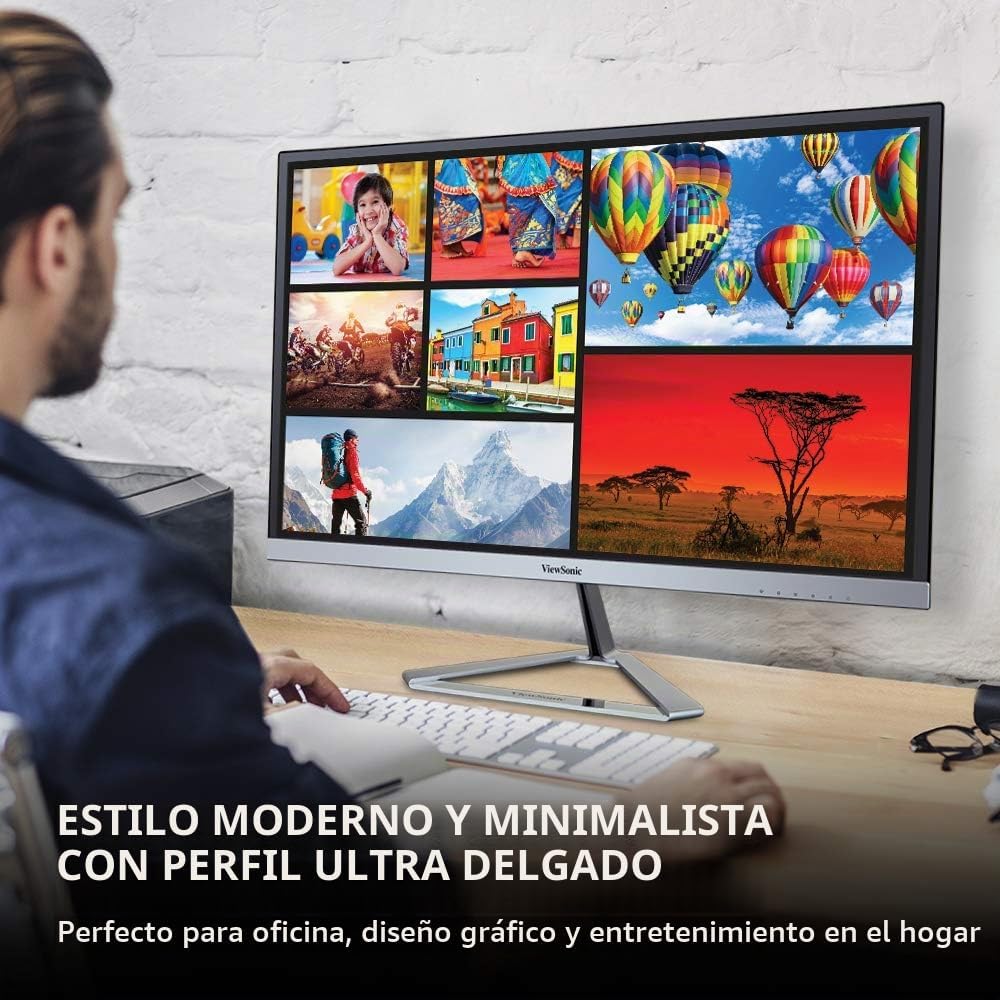 Monitor ViewSonic LED VX2276-SMHD, 22 pulgadas, diseño sin marco, u...