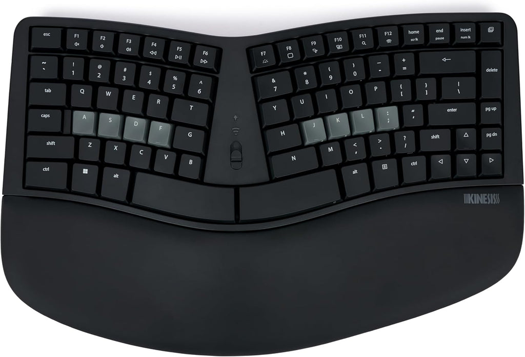 KINESIS mWave Teclado ergonómico silencioso para PC (negro) | Inter...