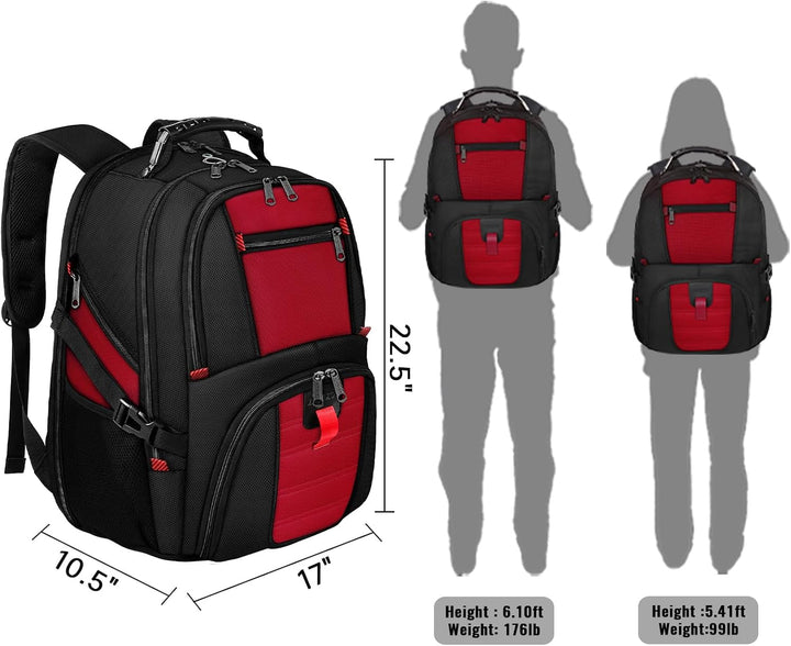 YOREPEK - Mochilas grandes para laptops de hasta 18.4 pulgadas, com...