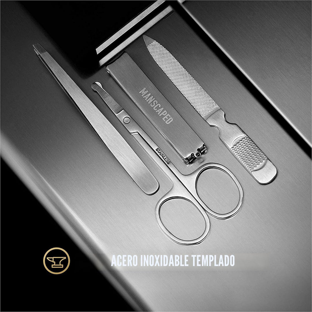 MANSCAPED® Shears 2.0 - Kit de uñas de acero inoxidable templado pa...