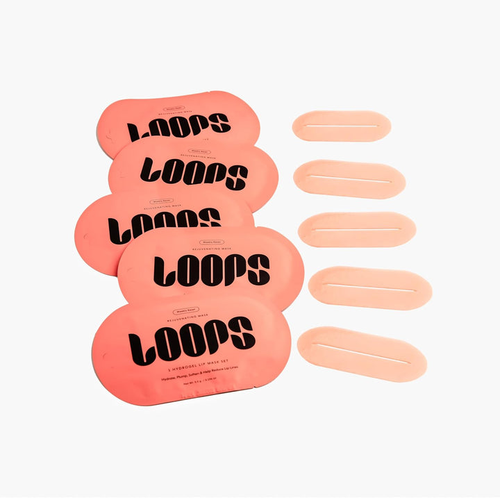 LOOPS Máscara de labios coreana de hidrogel de restablecimiento sem...