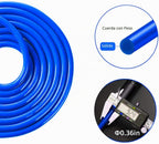 Redify Cuerda de saltar con peso para entrenamiento físico (1 libra), rodamiento de bolas sin enredos, cuerda de saltar de velocidad rápida para boxeo MMA, pérdida de peso, mango de aluminio, longitud
