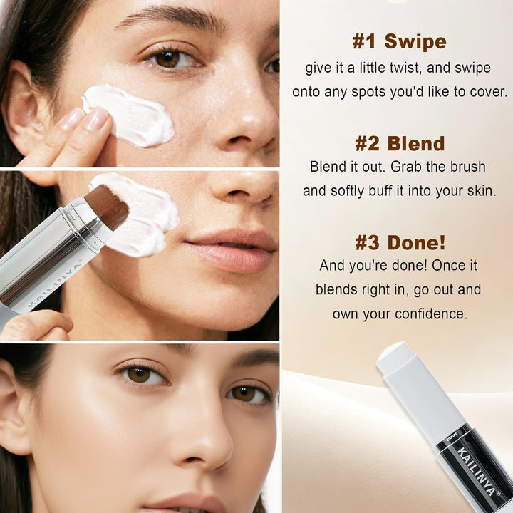 Base de maquillaje coreana que cambia de color 2 en 1, resistente a...