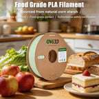 OVV3D Filamento PLA seguro para impresora 3D de 0.069 in, PLA+ verd...