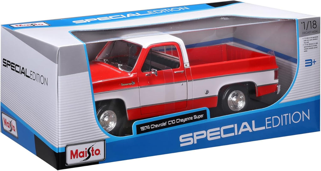 Maisto 1:18 Edición Especial 1974 Chevrolet C10 Cheyenne Super