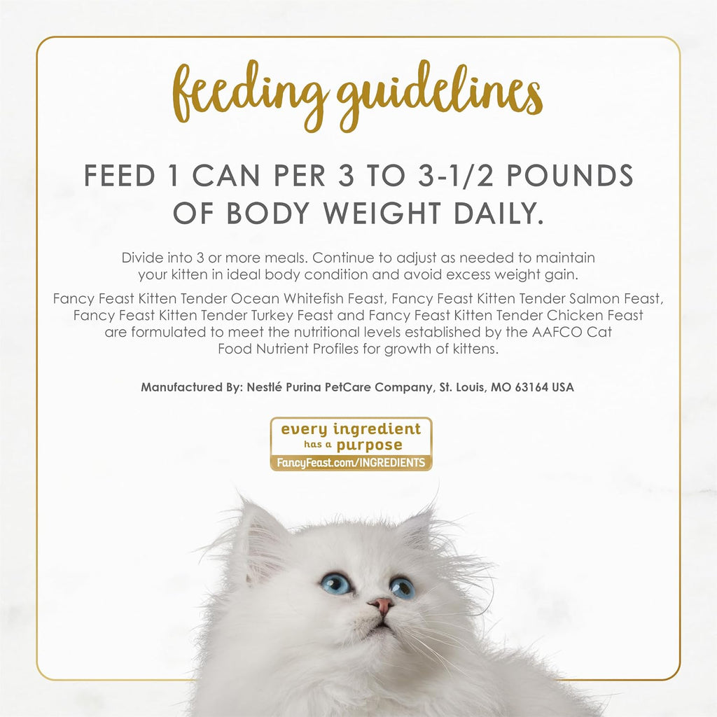 Purina Fancy Feast - Paquete variado de alimentos húmedos para gatitos