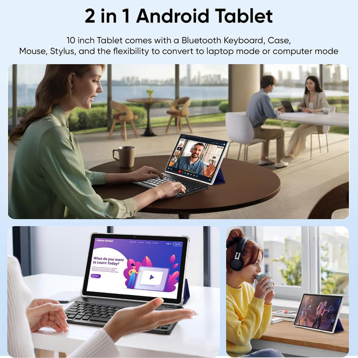 JUNINKE Tablet de 11 pulgadas, Android 16, 32 GB de RAM+256 GB Octa...