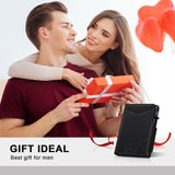 Cartera para hombre con tarjetero delgado desplegable para 9 a 13 t...
