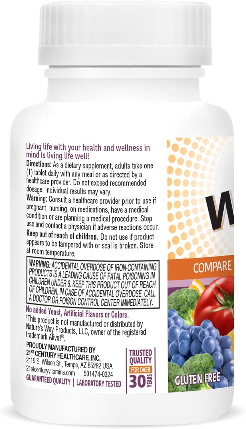 21st Century Wellify - Multivitaminas energéticas con minerales par...