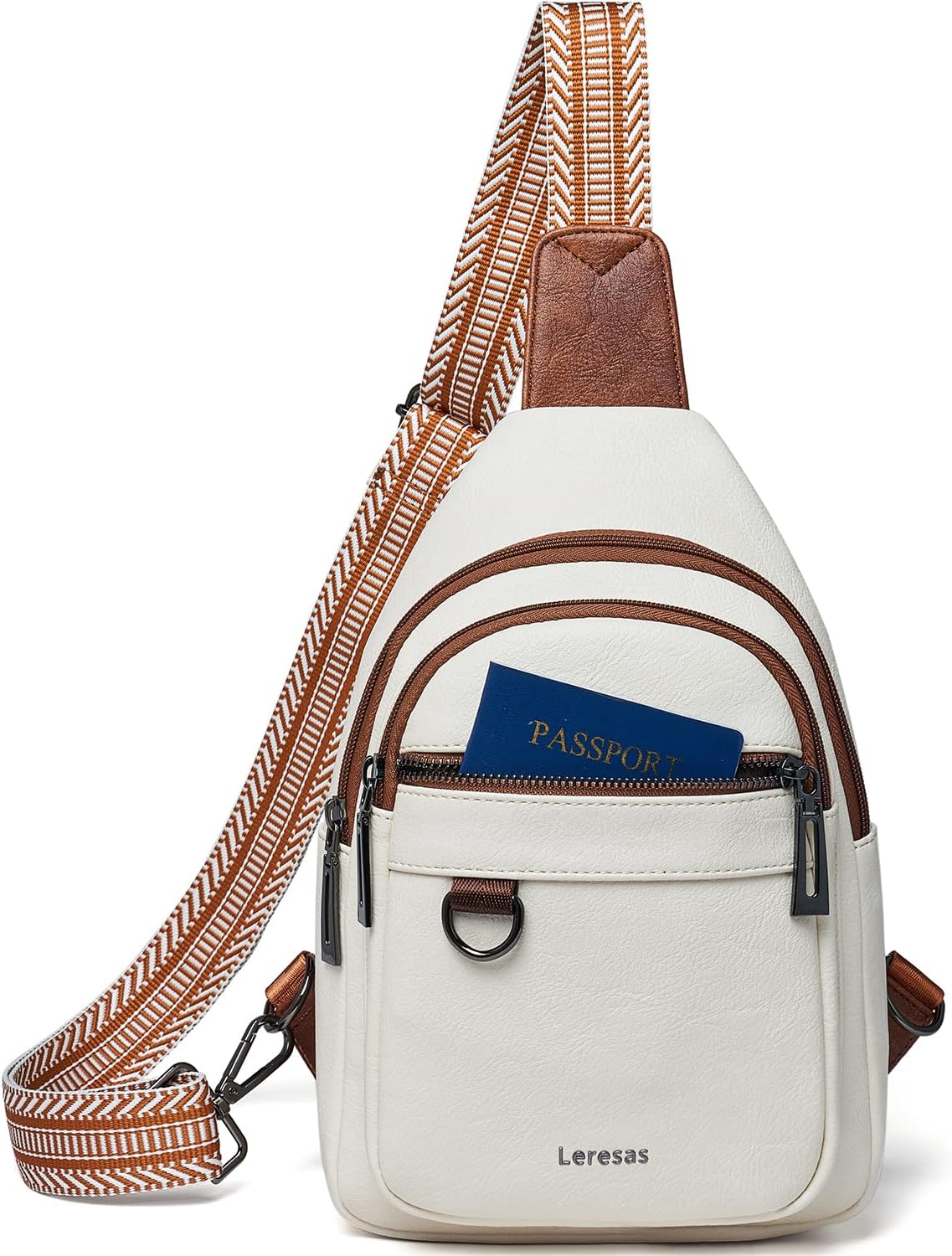 Bolso bandolera de 7L para mujeres y hombres, de cuero vegano, bolsos cruzados, riñonera, monedero, mochila sobre el hombro, bolsa antirrobo de viaje