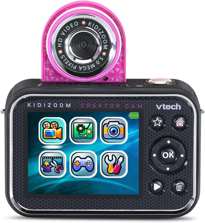 VTech KidiZoom Creator Cam, Rosa con Brillantina