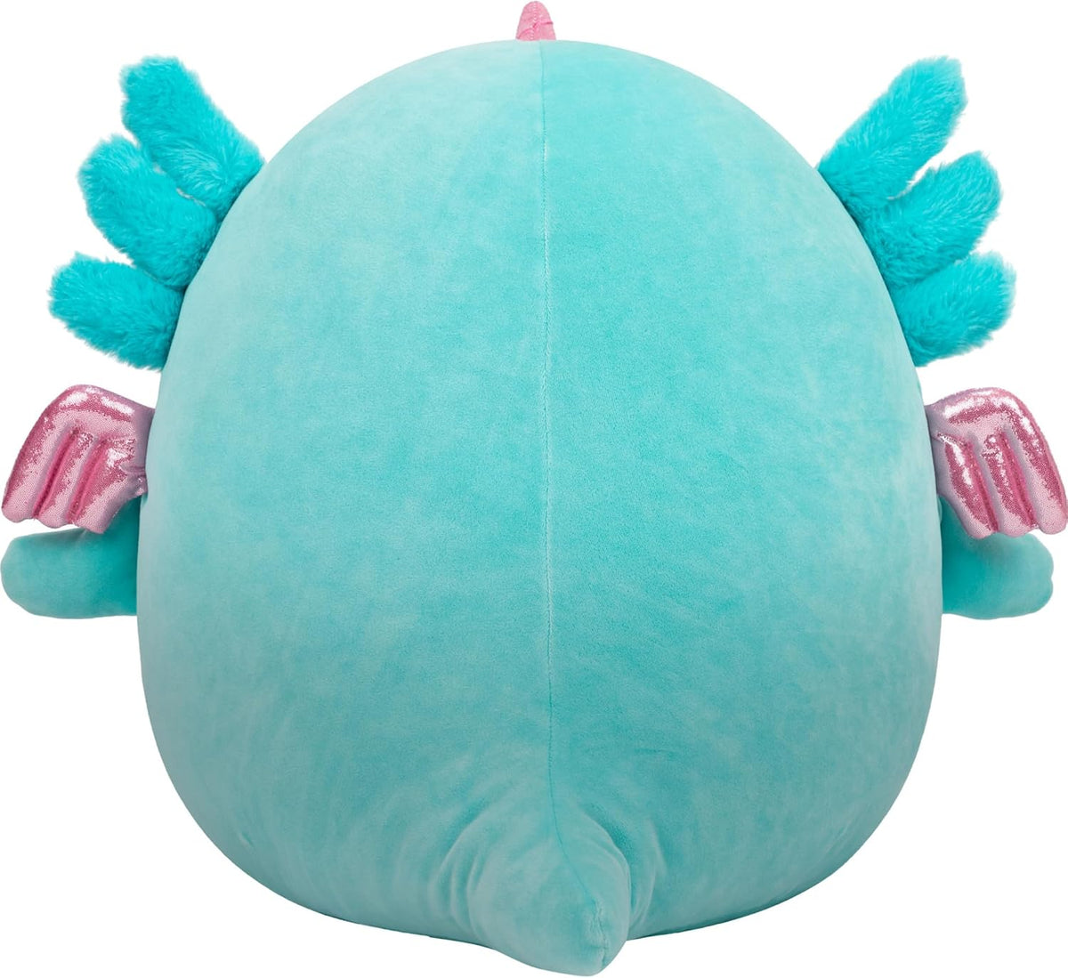 Squishmallows Bellamy The Teal Axolotl Alicorn original de 14 pulgadas con acento rosa brillante - Peluche oficial de Jazwares (grande) (exclusivo de Amazon)