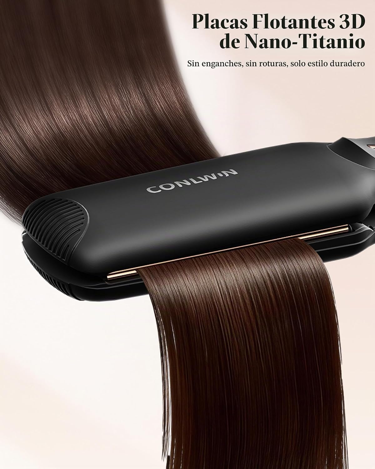 CONLWIN - Plancha plana de titanio de 1.75 pulgadas