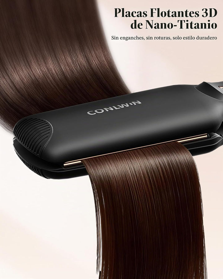 CONLWIN - Plancha plana de titanio de 1.75 pulgadas con infrarrojos...