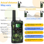 Walkie Talkies para niños, juguetes para niños de 5 años en adelante, juguetes al aire libre, radio de 2 vías, 22 canales, 3 millas de alcance para acampar, cazar, aventura, juego, regalo de