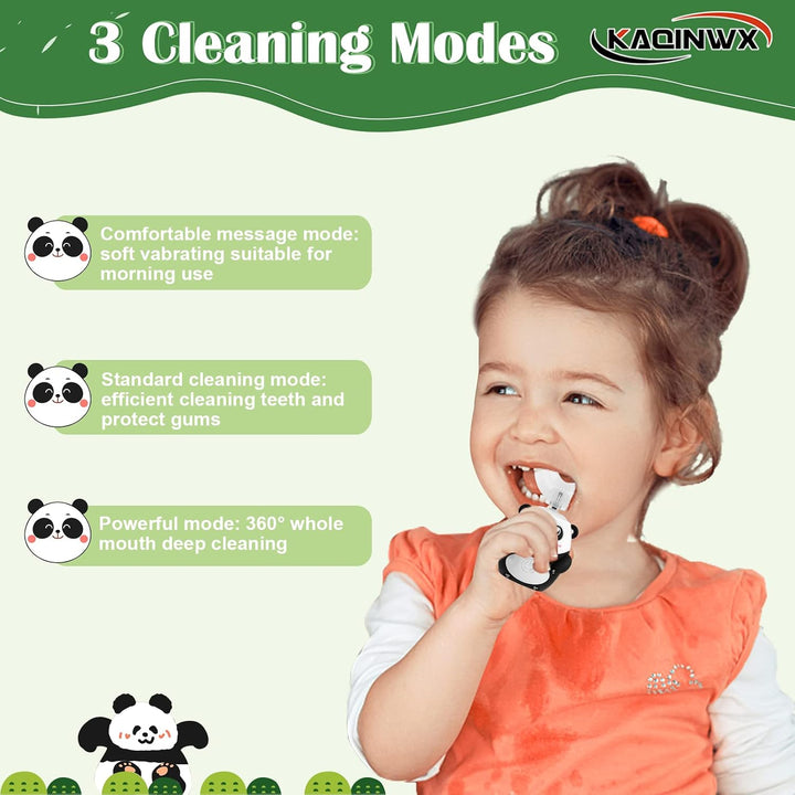 KAQINWX Cepillo de dientes eléctrico en forma de U para niños de 2...