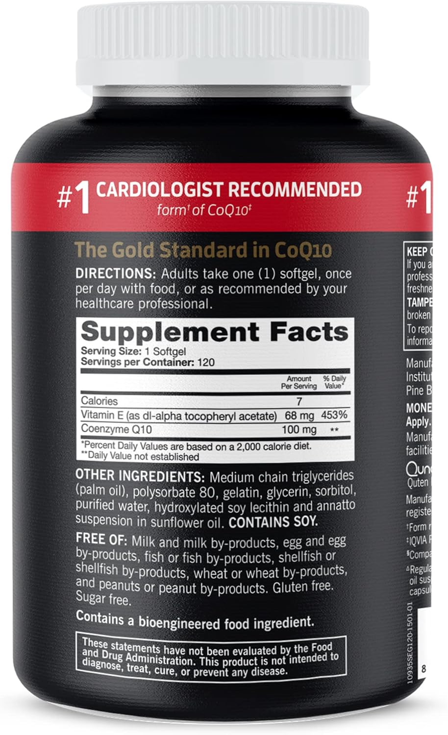 Qunol Cápsulas blandas CoQ10 de 100 mg Ultra CoQ10 100 mg