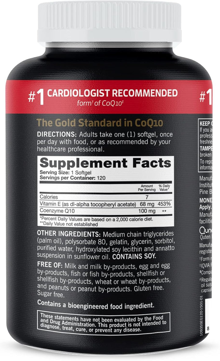 Qunol Cápsulas blandas CoQ10 de 100 mg Ultra CoQ10 100 mg