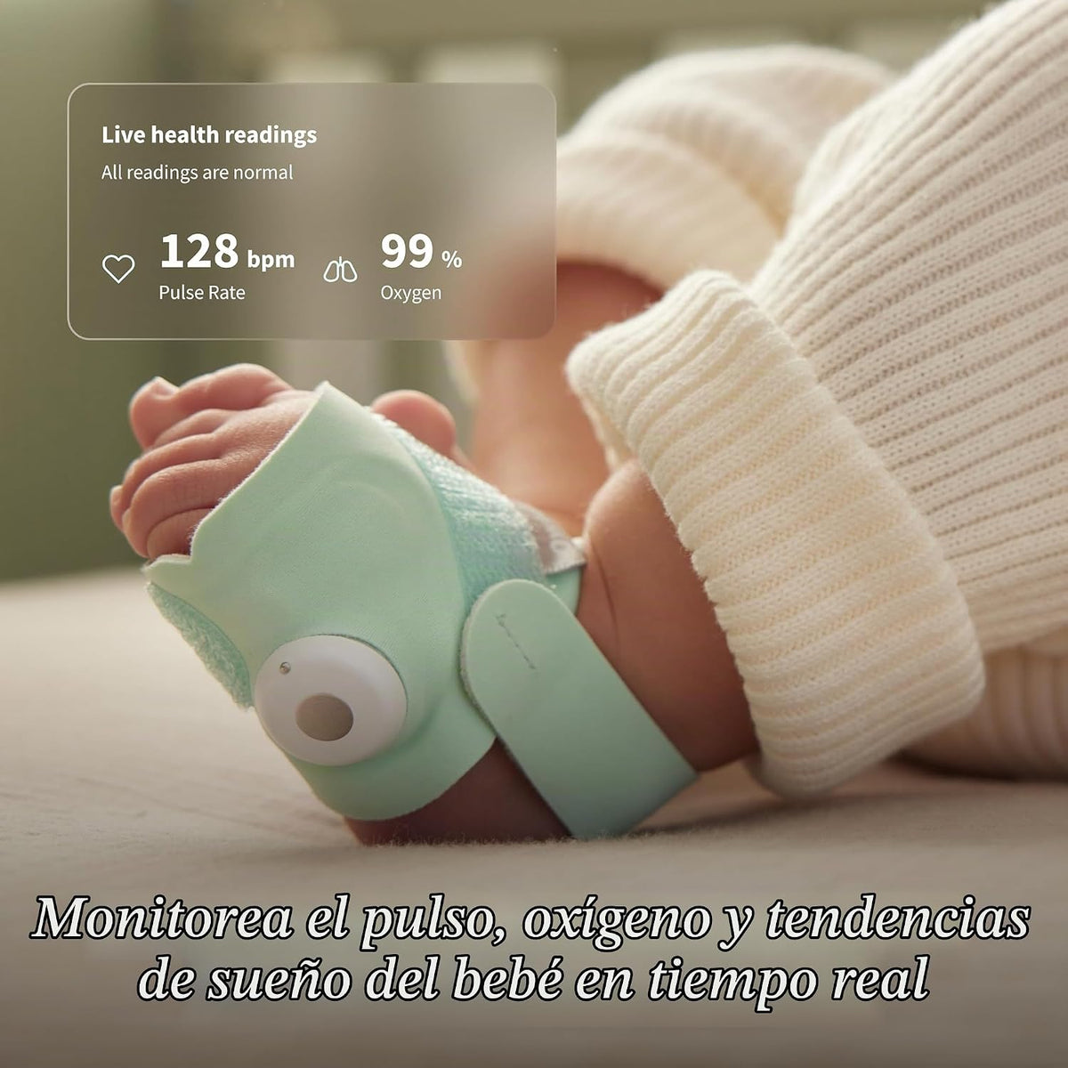 Owlet Dream Sock Monitor inteligente para bebés, mejor sueño para el bebé y para ti