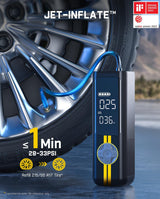 Fanttik Compresor de aire portátil X8 APEX, inflado rápido de 1 min...