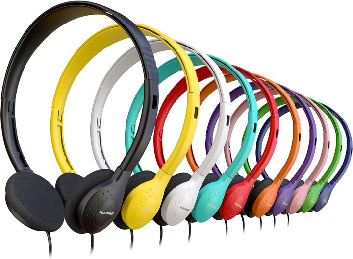 Paquete de 50 auriculares con cable a granel, en la oreja con conec...