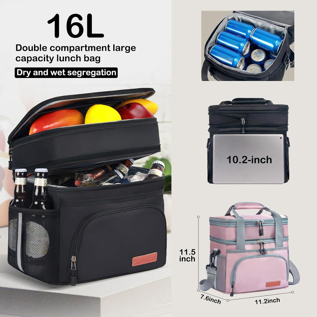 Lonchera táctica para hombres y mujeres, bolsa de almuerzo aislada