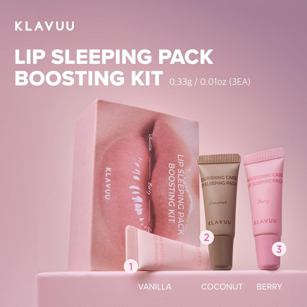 Klavuu Kit de Máscara Labial Sleeping Pack Boostking \u2013 Tratami...