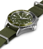 Hamilton Reloj de cuarzo azul marino caqui para hombre, caja de acero