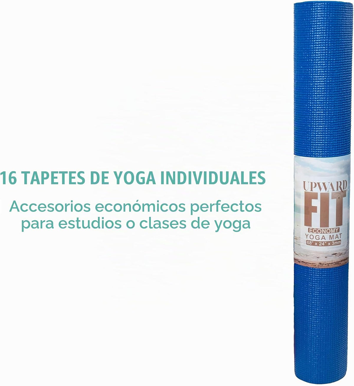 Economy 3mm Bulk Yoga Mats, 10 Pack, 68x24in