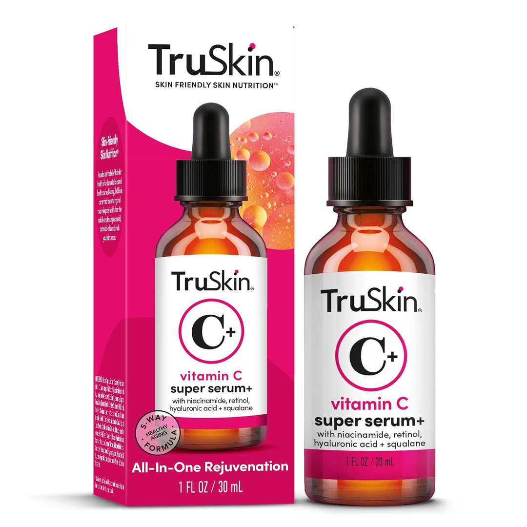 TruSkin Vitamin C-Plus Super Serum - Suero facial antiarrugas antie...
