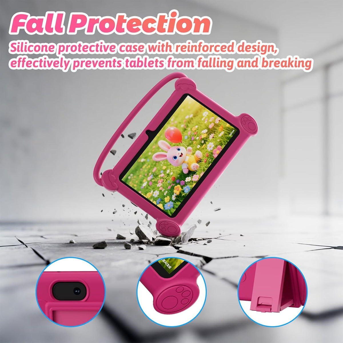 DIGITHINK Tableta para niños de 7 pulgadas 3-9 con funda protectora...