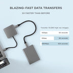 Satechi, ST-H4CPDM, hub USB 3.2 de 4 puertos