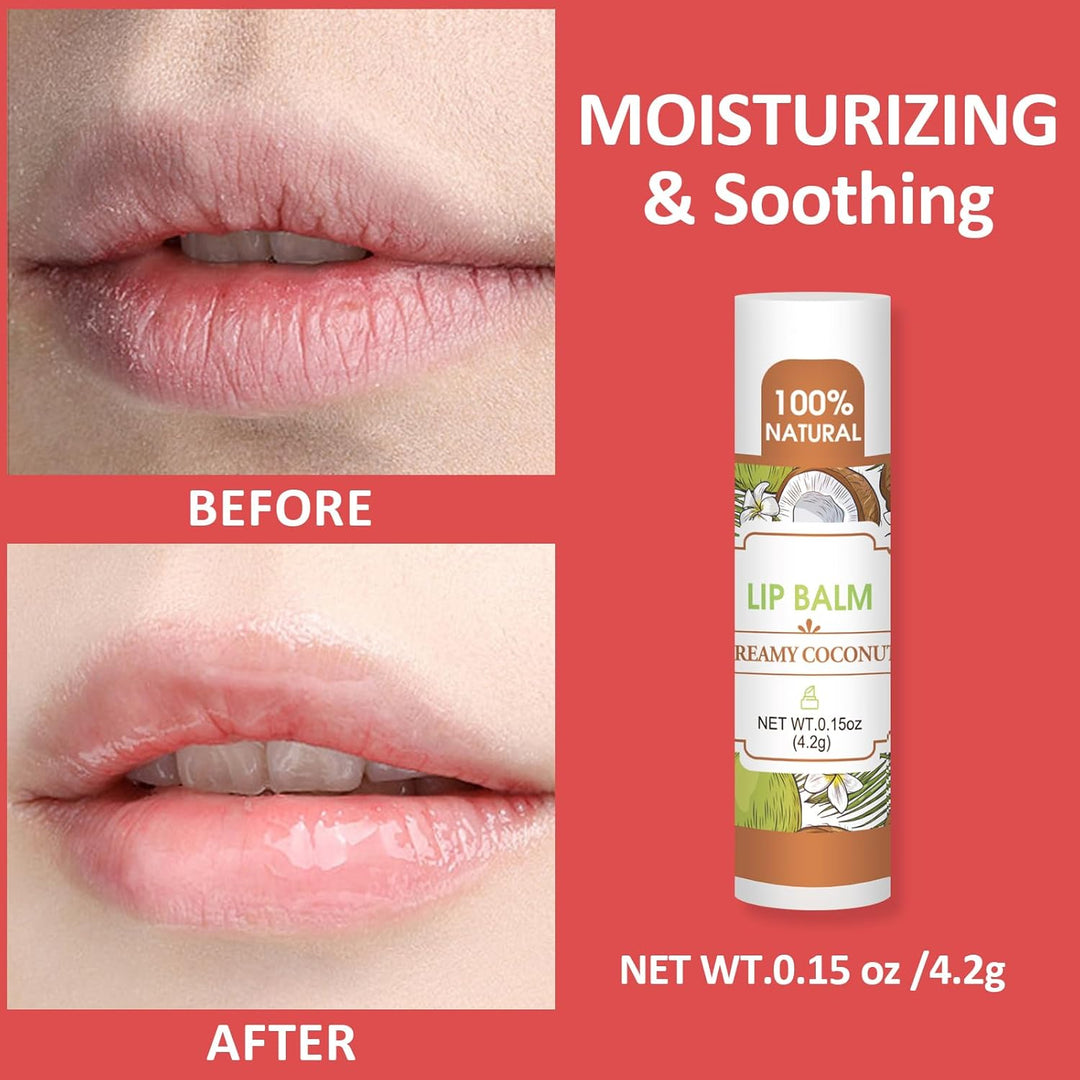 VISRIE Paquete de 128 bálsamos labiales, bálsamo labial natural a g...