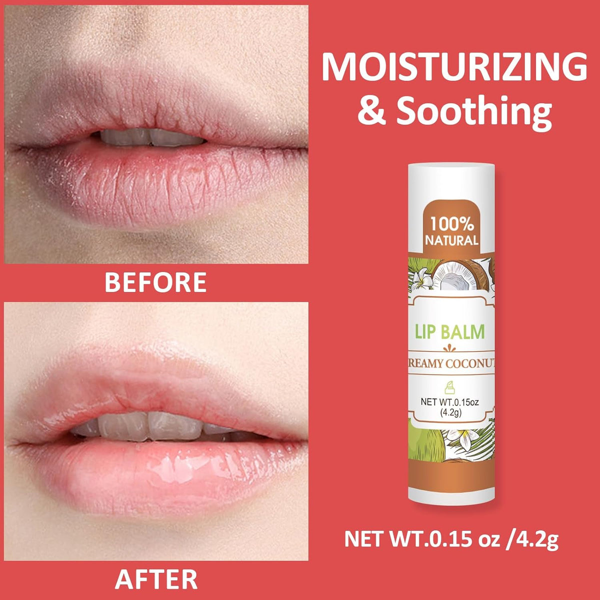 VISRIE Paquete de 16 bálsamos labiales, bálsamo labial natural a gr...