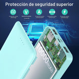 [Paquete de 2] Cargador portátil de 10000 mAh, cargador de teléfono...