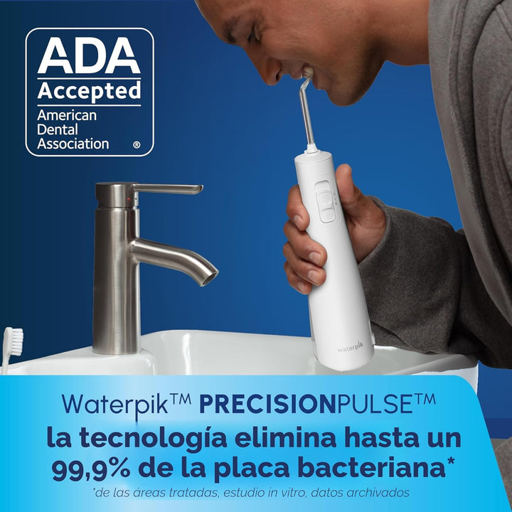 Waterpik Pulse 3100 - Irrigador dental portátil inalámbrico, recarg...