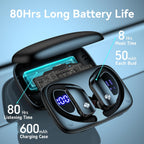 Auriculares inalámbricos bmani, auriculares Bluetooth con 80 horas...