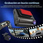 Dash Cam, cámara frontal y trasera 4K+2K Full HD para automóvil con 5G WiFi integrado, pantalla IPS de 3.0 pulgadas, incluye tarjeta de 64 GB, visión nocturna, grabación en bucle