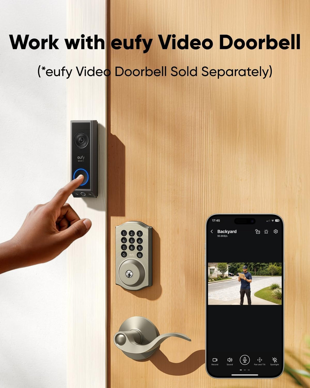 eufy Security Smart Lock C30, cerradura de puerta de entrada sin ll...