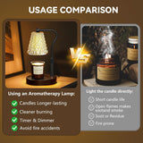 Luxmore Lámpara calentadora de velas con temporizador regulable, re...